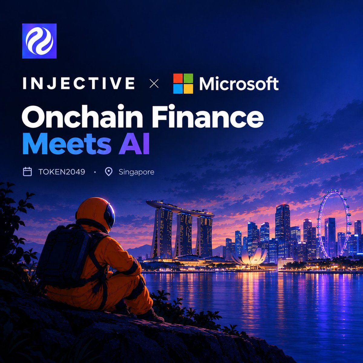 AzeezToheeobil's tweet photo. The line between AI and onchain finance is getting more interesting.🔥

On October 6, Injective and Microsoft are bringing builders, AI practitioners and institutions together in Singapore for a TOKEN2049 side event focused on where these two worlds actually meet. 🇸🇬

The focus isn't just another Web3 × AI conversation.
It's about what can actually be built  autonomous agents executing onchain, AI native financial applications, and the infrastructure needed to make them work in real markets.

That intersection is becoming increasingly important for Injective, especially as AI agents move from simply analysing information to interacting with financial infrastructure.

I’ll be watching what comes out of this one. 👀
$INJ 🥷