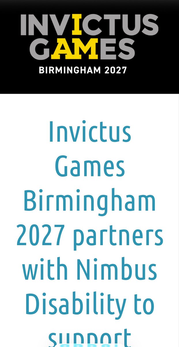Chuffin_ell's tweet photo. Of all places: the Invictus Games.

Even at @Birmingham2027, disabled people are told: prove it.

For accessible tickets, disabled spectators need a Nimbus Access Card or free IG27 Digital Access Pass. Nimbus is its “Official Accessibility Verification Partner.” #Nimbus https://t.co/XeyGvTon2k