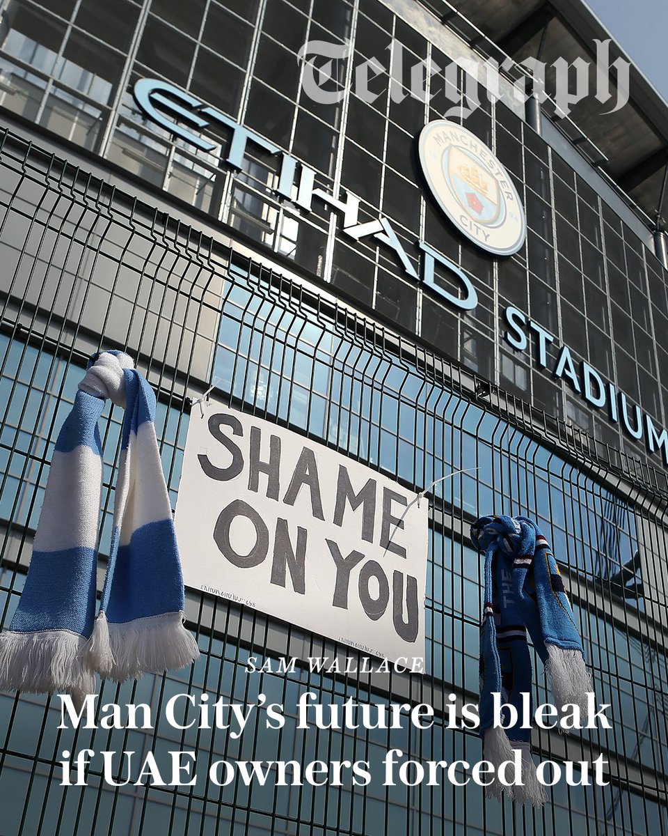TeleFootball's tweet photo. Leave aside the prospect of a points deduction, a fine, or compensation claims, onerous though they may be. 

What is really at stake is the future of Manchester City and the entity that holds the club’s fate in its hands is the Independent Football Regulator, writes @SamWallaceTel ⤵️
https://t.co/vGejRq185B