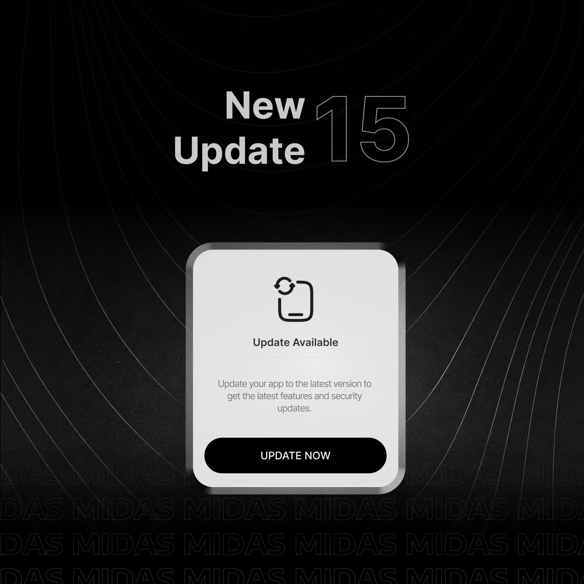 Midas_Lab's tweet photo. NEW UPDATE IS NOW AVAILABLE

#Midas Version 15 is now live, bringing the latest improvements and features requested by the community.

This update focuses on delivering a smoother, faster and more refined Midas experience, with community feedback directly shaping the improvements included in this release.

Update Midas to Version 15 and experience what’s new.

KEY FEATURES:

Direct Link:
Invite new members instantly with your personal invite link. A simpler, faster and more convenient experience for both new and existing accounts, with less typing required.

Ping All:
Activate all your inactive nodes with a single tap. Send an alert to your inactive team members and keep your network active, engaged and growing.

Wallet Security:
Enhanced wallet security with updated security protocols designed to provide stronger protection for your account and improve the overall security of your wallet experience.

Update Now: https://t.co/nmIOynTL46

#MidasLab #MID