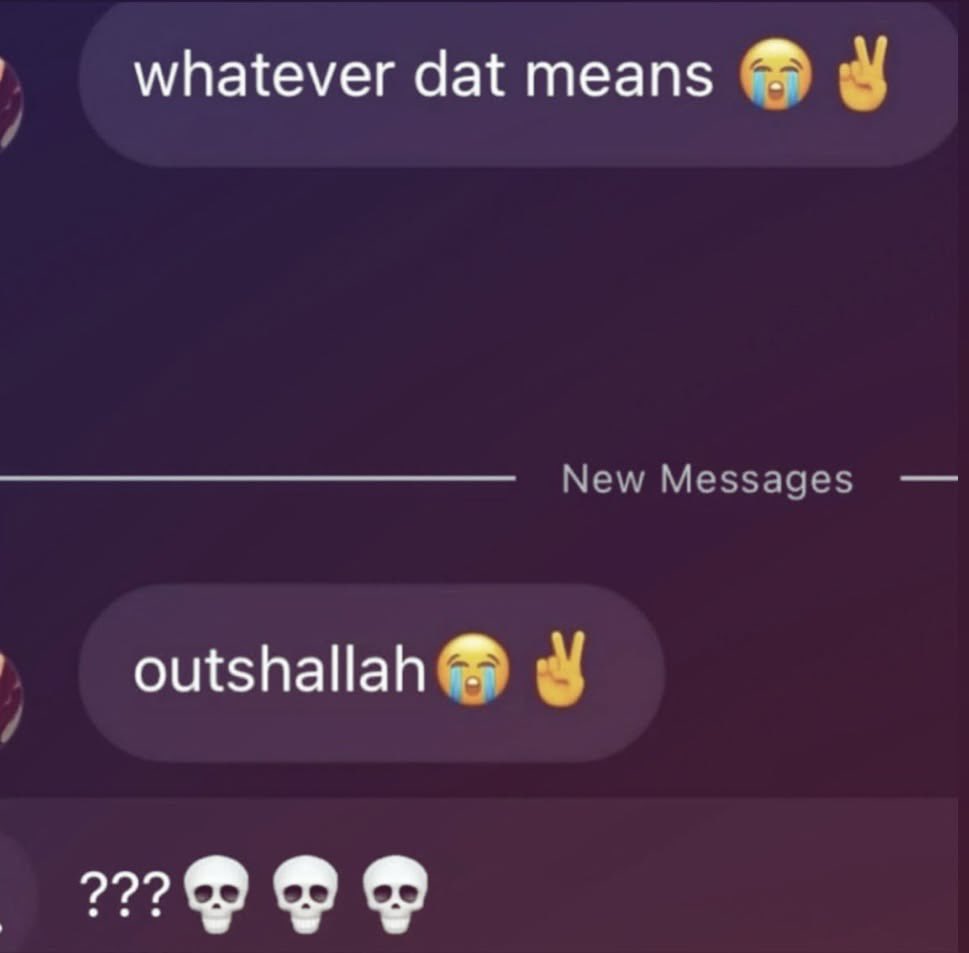 slayzadi's tweet photo. @buterasclosure i get so راح off that #outshallah😭✌️ https://t.co/pX75nSdLGK