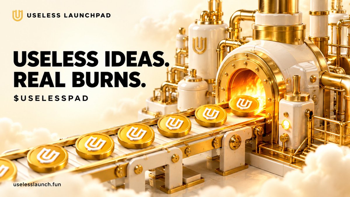 useless_launch's tweet photo. Useless ideas. Real burns. 🪙🔥

Every coin launched sends 10% of its trading tax toward $USELESSPAD buybacks &amp; burns.

Your next useless coin belongs here.
https://t.co/4VBL6Er2y9 https://t.co/W7pHWDLFJR