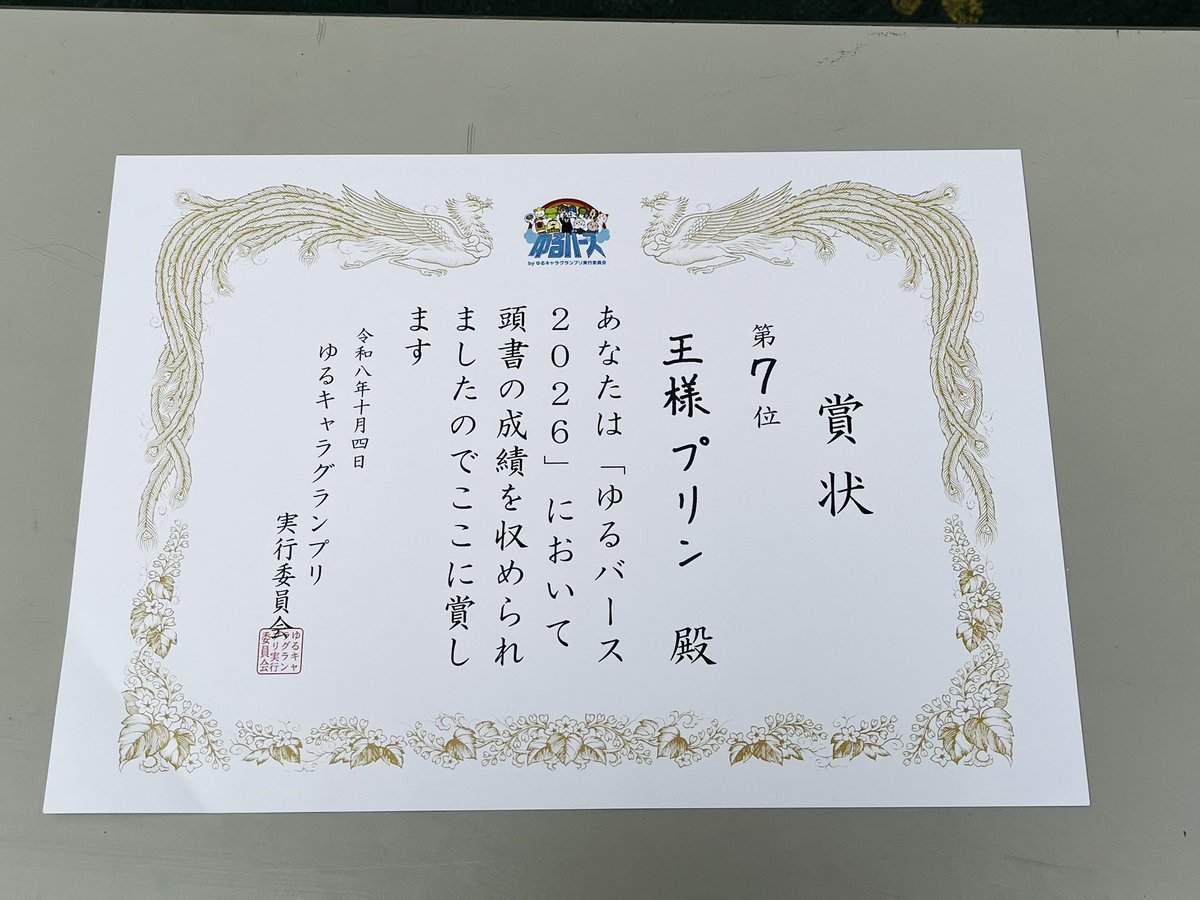 BLACK_RABBIT4's tweet photo. ㊗️7位本当におめでとう🎉
 #ゆるバース2026
 #王様プリン https://t.co/kebXOkgqEI