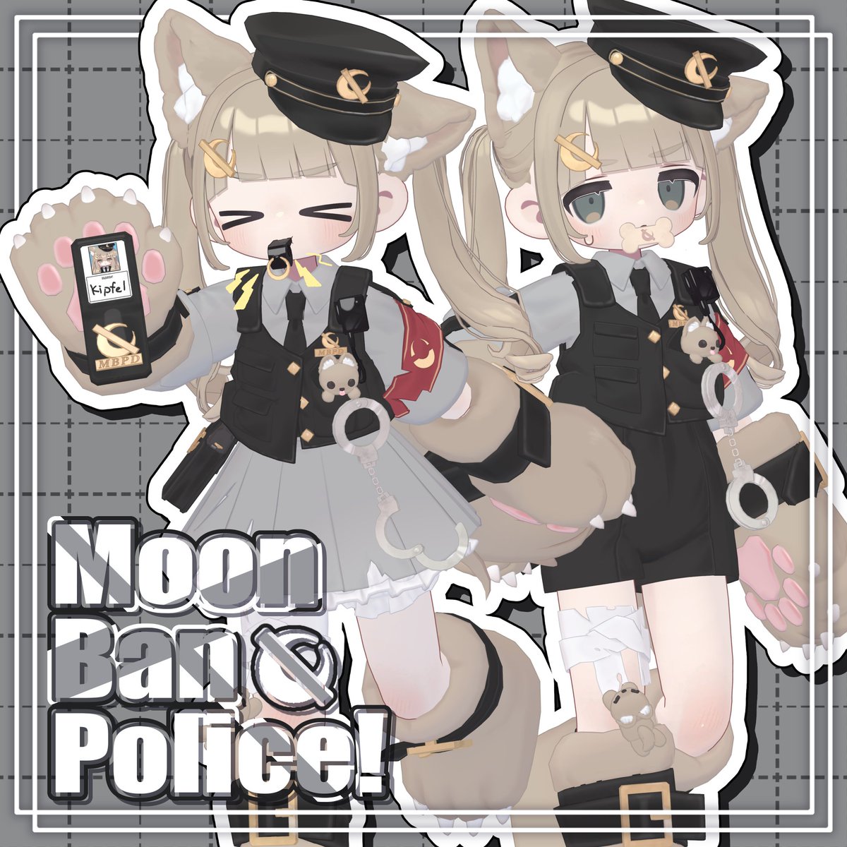 kurageyummmy's tweet photo. 🎁プレゼントイベント🎁

🐺MoonBanPolice!🌙🚨
2026年10月8日18時～発売開始予定.ᐟ.ᐟ 
発売を記念しプレゼントイベントを開催 ⟡.·

参加方法
「当ポストをリポスト」＋「当アカウントをフォロー」

締め切りは10月8日16時まで✂️

当選者には発売時にDMにてギフトリンクをお送りします✉
リンクは譲渡可能🎁
商品リンクはリプライに ▽▽

発売直後はセールも行うので、ぜひお楽しみに  ·͜·
