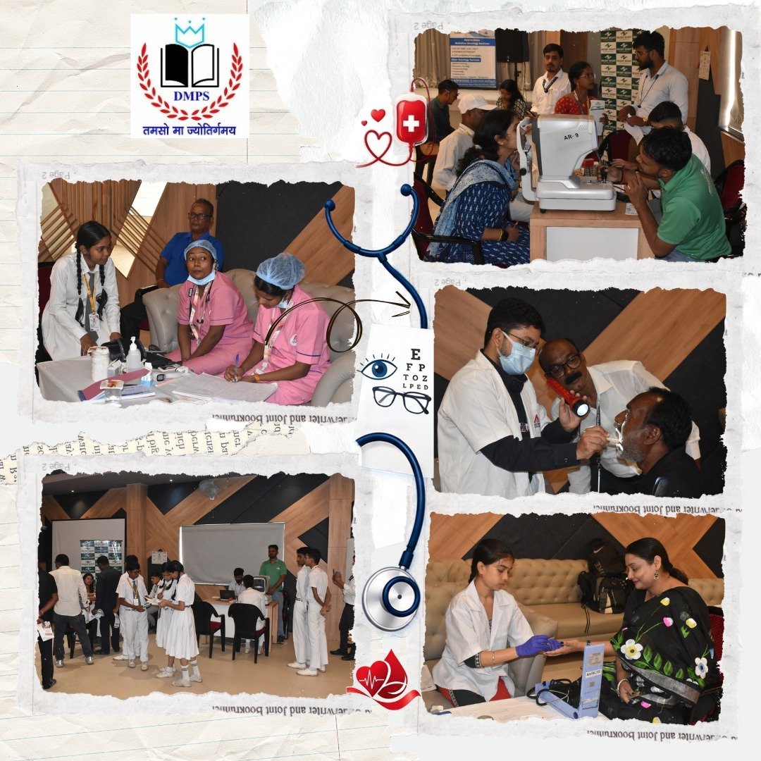 Dmps_official's tweet photo. D.M. Public School organized a Blood Donation, Eye Check-up &amp; Health Check-up Camp at the school campus with the support of Asarfi Blood Center.

 #HealthCamp #BloodDonation #EyeCheckup #HealthCheckup #AsarfiBloodCenter #SchoolActivities #HealthyCommunity #Dhanbad #Putki https://t.co/hIwHfw7Edf