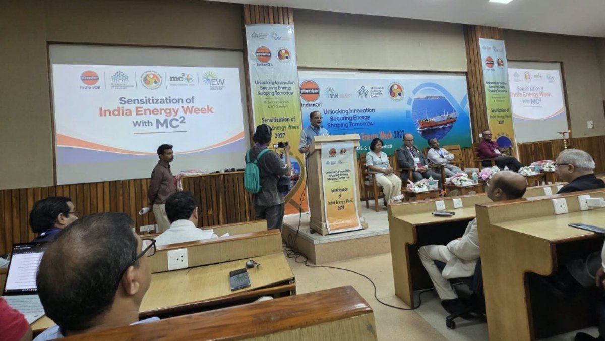 NewsStar69313's tweet photo. IndianOil Holds Sensitisation Programme On India Energy Week 2027 And MC² At IIT Guwahati.
#IndianOil #Holds #Sensitisation #Programme #On #India #Energy #Week2027 #And #MC² #IIT #Guwahati #Assam
https://t.co/3AETI7RgM0 https://t.co/MI05eEitS4