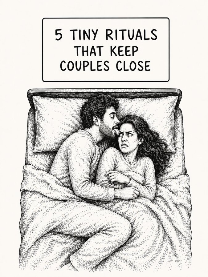 Samiya_AI's tweet photo. Tiny Rituals That Keep Couples Close 📌
A Thread https://t.co/lnivkFVJyb