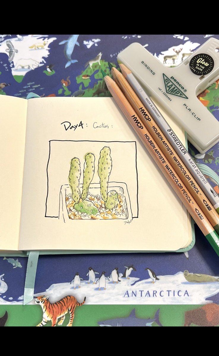 mayuyk's tweet photo. inktober2026
（インクトーバー2026）
Day4 Cactus 

細々と��けております。
今日のお題はサボテン🌵

#inktober2026
#inktober
#sketch
#インクトーバー2026 https://t.co/XDO6JItxb6