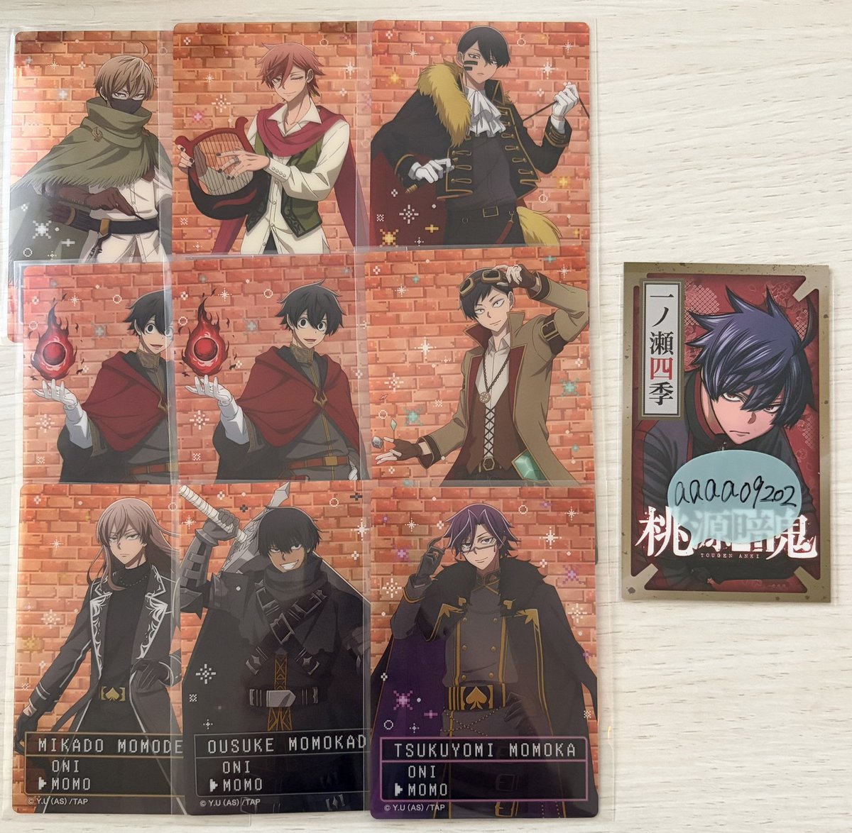 aaaa09202's tweet photo. 【交換/譲渡】桃源暗鬼 アニメイトフェア RPG オーロラアートコレクション

譲 画像のもの
求 一ノ瀬場面写
郵送のみ

お気軽にお声掛けください🙇🏻‍♀️ https://t.co/8XqShmGCcv