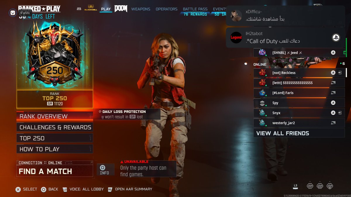 rankhi2's tweet photo. Reached Top 250 worldwide in COD, then lost 3,840 points for no reason. No explanation, no warning. I play on PlayStation and have never cheated. Please investigate, Activision.

Account: homunculus#7505167 @ColtHavok @Parasite @CallofDutyCM @CallofDuty https://t.co/g0geEe6Oyw