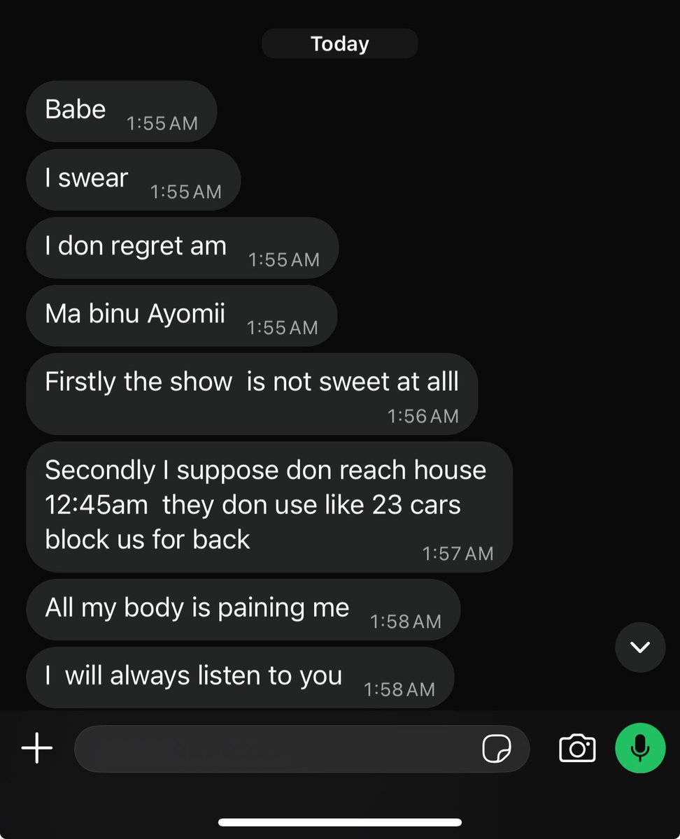 _Matriach's tweet photo. Legit told my husband not to attend that Fola event yesterday and it almost made us fight.

To avoid a quarrel, i went to bed and he left for the show: 

My husband at 1:55am 😂🤣🤣🤣 https://t.co/hRVFoJBc3e