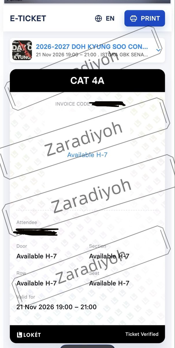 shasadesu's tweet photo. WTS / Want to sell 
DOH KYUNGSOO DAY OFF JAKARTA DAY 1 ~>
CAT 4A - 1 TIX : 2 JT 
💛Wajib DP 50% - pelunasan pas tuker tiket  
‼️Serious buyer only 
di jual karena udah war sndiri, ini jual tiket dari jastip 
TRUSTED AMANAHHH 🤲🏻 

#DOHKYUNGSOO #CONCERTDOHKYUNGSOO #exo https://t.co/Kr9kXyBukp