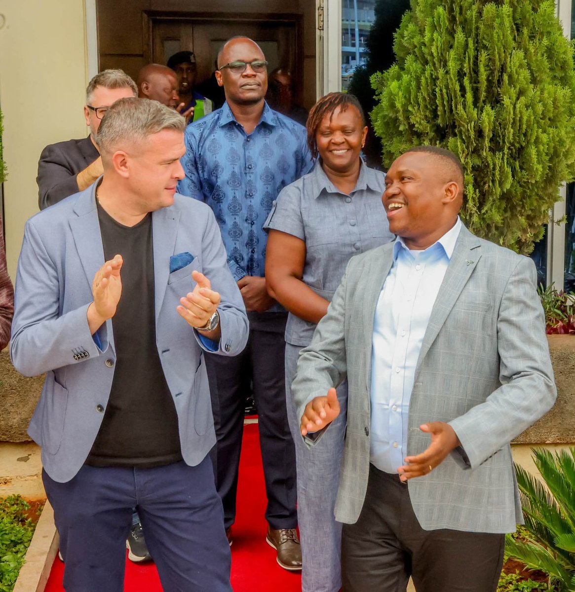 Waziri_Mvurya's tweet photo. Welcome to Kenya, Mr. Witold Bańka, President of the World Anti-Doping Agency (WADA) &amp; Director WADA Africa Office Rodney Swigelaar. https://t.co/Sz480iEG7v