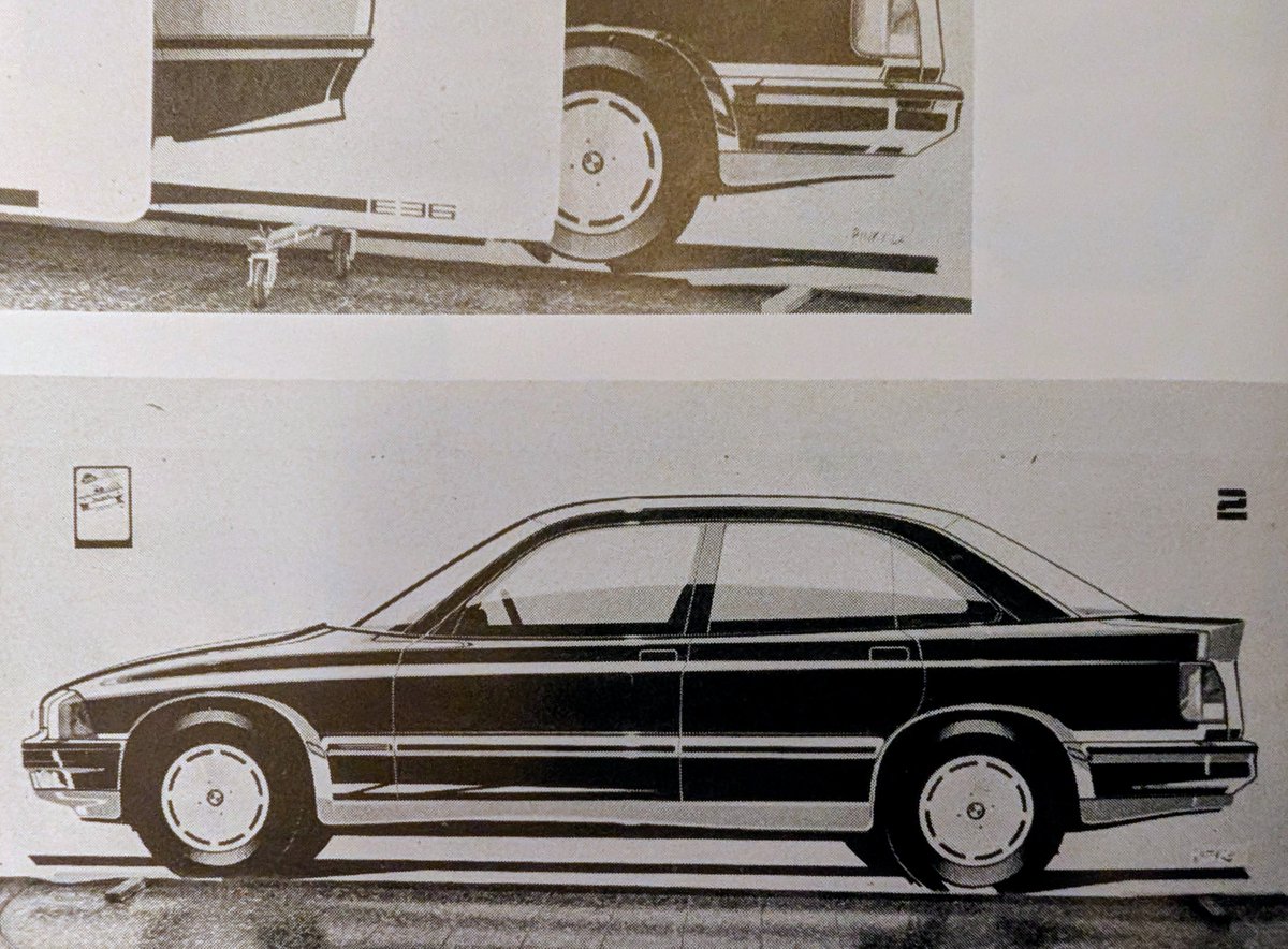 penkovsKAY's tweet photo. 3代目BMW・3シリーズ（E36）のモックアップとレンダリング

現在の3シリーズまで受け継がれるデザイン要素を持たないモノも検討されていたようです
最終デザインと比べると、全高が高くグラスエリアも広い＞＞スポーティというよりフォーマルな雰囲気 https://t.co/9Zni6npsSa