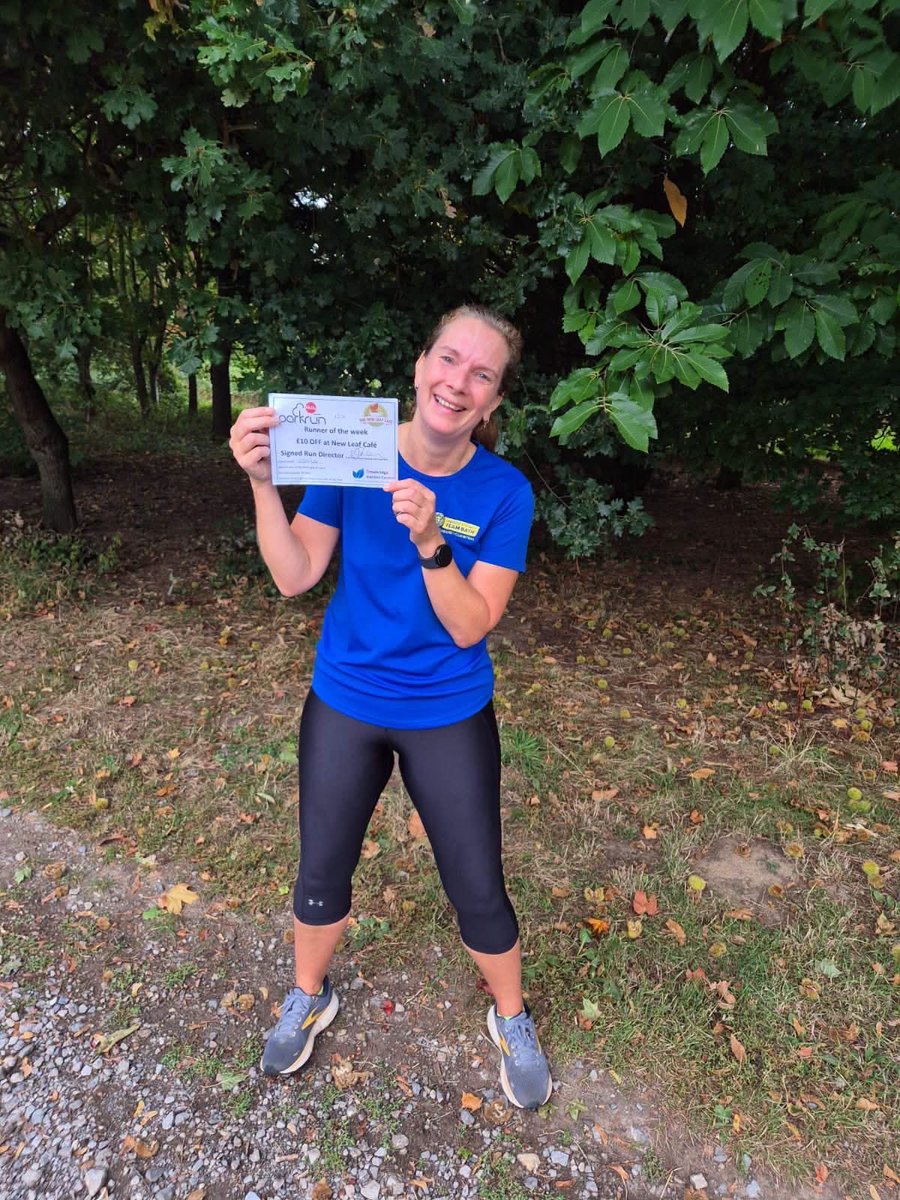 Swickparkrun's tweet photo. Congratulations to Nicola Murray who won this week’s spot prize. 

Nicola wins a voucher for The New Leaf Cafe, kindly donated by Trowbridge Garden Centre

Nicola managed to achieve a PB too, so a good week all round. Well done 👏 https://t.co/Y4RPrnb2wO