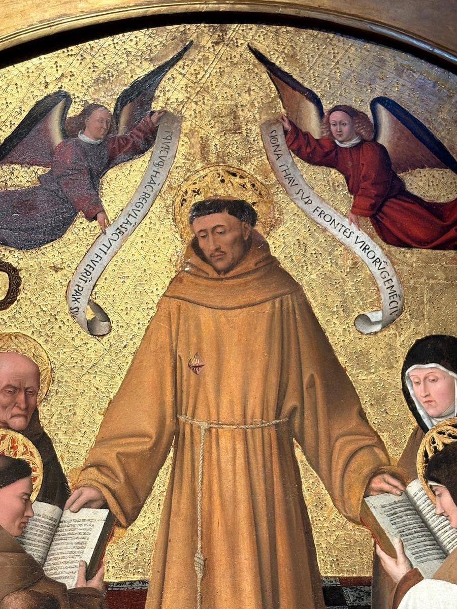 Capodimonte_mus's tweet photo. #4ottobre 
#SanFrancesco800

#Oggi celebriamo San Francesco d’Assisi, Patrono d’Italia con la tavola di Colantonio del Fiore: “San Francesco che consegna la regola agli ordini francescani”. https://t.co/ImBv7EsGsv