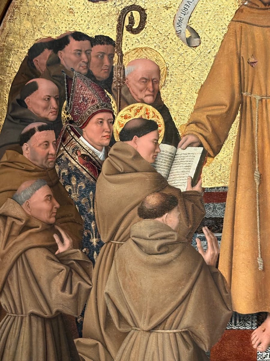 Capodimonte_mus's tweet photo. #4ottobre 
#SanFrancesco800

#Oggi celebriamo San Francesco d’Assisi, Patrono d’Italia con la tavola di Colantonio del Fiore: “San Francesco che consegna la regola agli ordini francescani”. https://t.co/ImBv7EsGsv