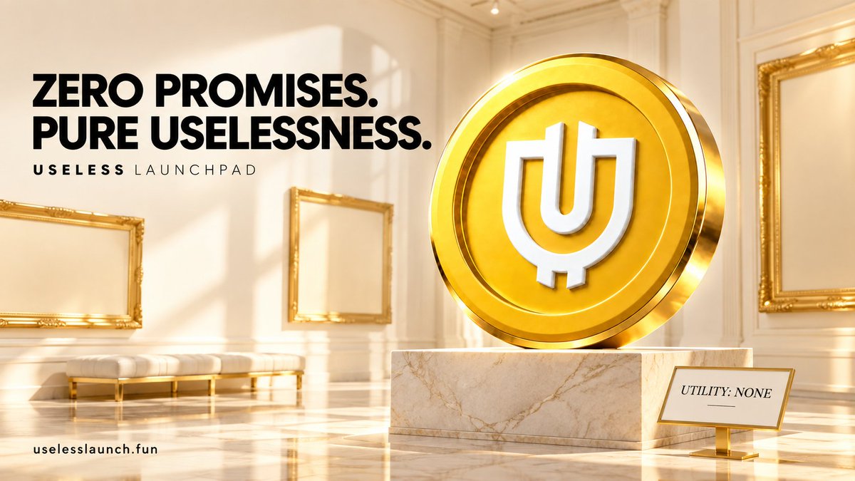 useless_launch's tweet photo. Welcome to the museum of zero promises

Please admire the uselessness
Then launch some of your own

$USELESSPAD
https://t.co/4VBL6EquIB https://t.co/cao9jAYCOM