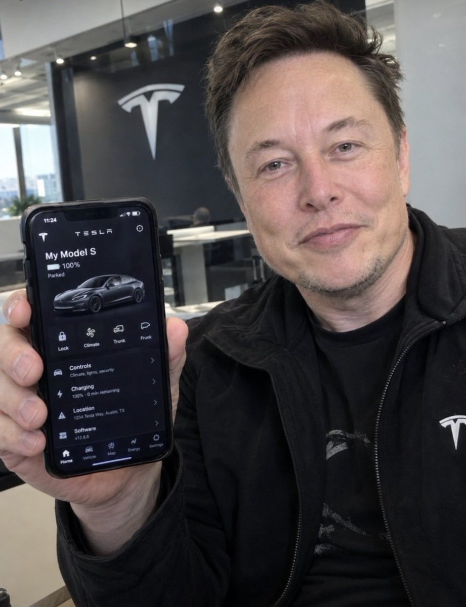 X__owner_1's tweet photo. Elon Musk offers you a custom Tesla app that knows your life. 

Would you install it?

1 - ○ Yes 
2 - ○ No https://t.co/j6XiHLwqPN