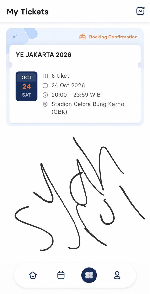 lowbudgetgoz's tweet photo. wts / want to sell

ye kanye west live in jakarta
• cat 4b (6 tix) @ 1.9jt per tiket

selling cuz upgrade section ya, bisa cod at venue atau masuk gate bareng! prefer DP 50% for fix take &amp; keep tickets langsung hit me up on DM thank you! @kanyewest https://t.co/ZNCD0BHu0i