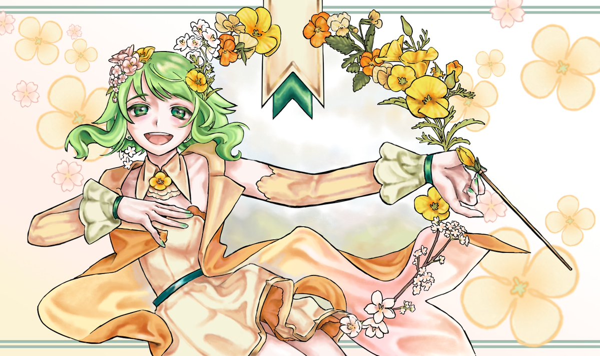 REKelTree's tweet photo. GUMIイラストコンテスト2027に参加しました！
💐💐💐
【4月】春の交響曲
💐💐💐
気に入っていただけたら、サイトでいいねよろしくお願いします🙌https://t.co/VrdjU8aYjF
応援してもらえると嬉しいです〜！
#GUMI 
#GUMIイラストコンテスト2027 https://t.co/hE3Vu5NHeX