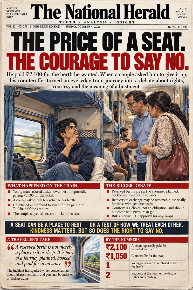 deepCH_2's tweet photo. @poojaofficial5 #IndianRailways #SideLowerBerth #IRCTC https://t.co/LCKFy2d43P