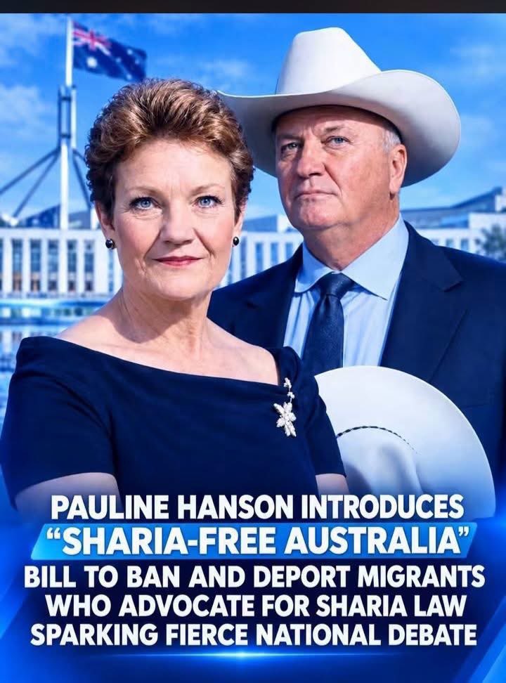 AussieOneVoices's tweet photo. 🚨 CANBERRA REBELLION: Senator Pauline Hansen's "Sharia-Free Australia" bill has sparked nationwide unrest!

A major political storm has hit Canberra. https://t.co/02GFUextEU