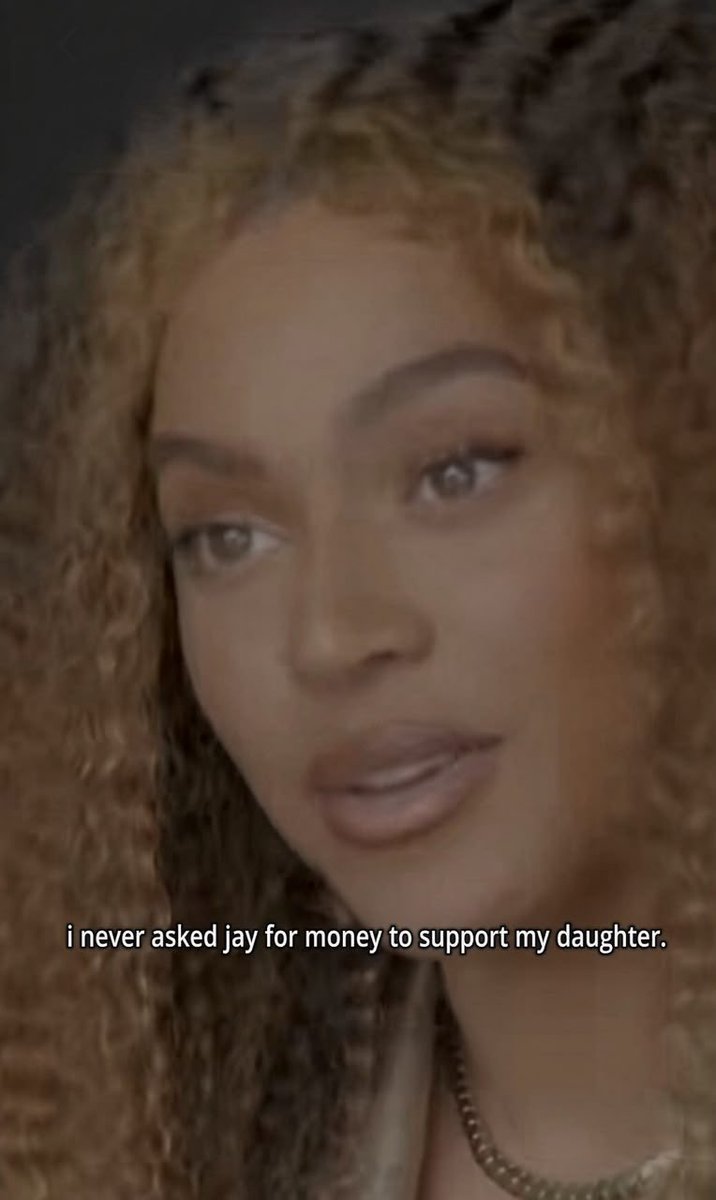 vahphor's tweet photo. Beyoncé reportedly revealed:

“Ever since I gave birth to Blue Ivy, I’ve never asked Jay for money to take care of her. I’ve handled everything myself. I’m financially secure enough, so I don’t want to depend on anyone when it comes to providing for my daughter.” https://t.co/IDyfKWgO1W