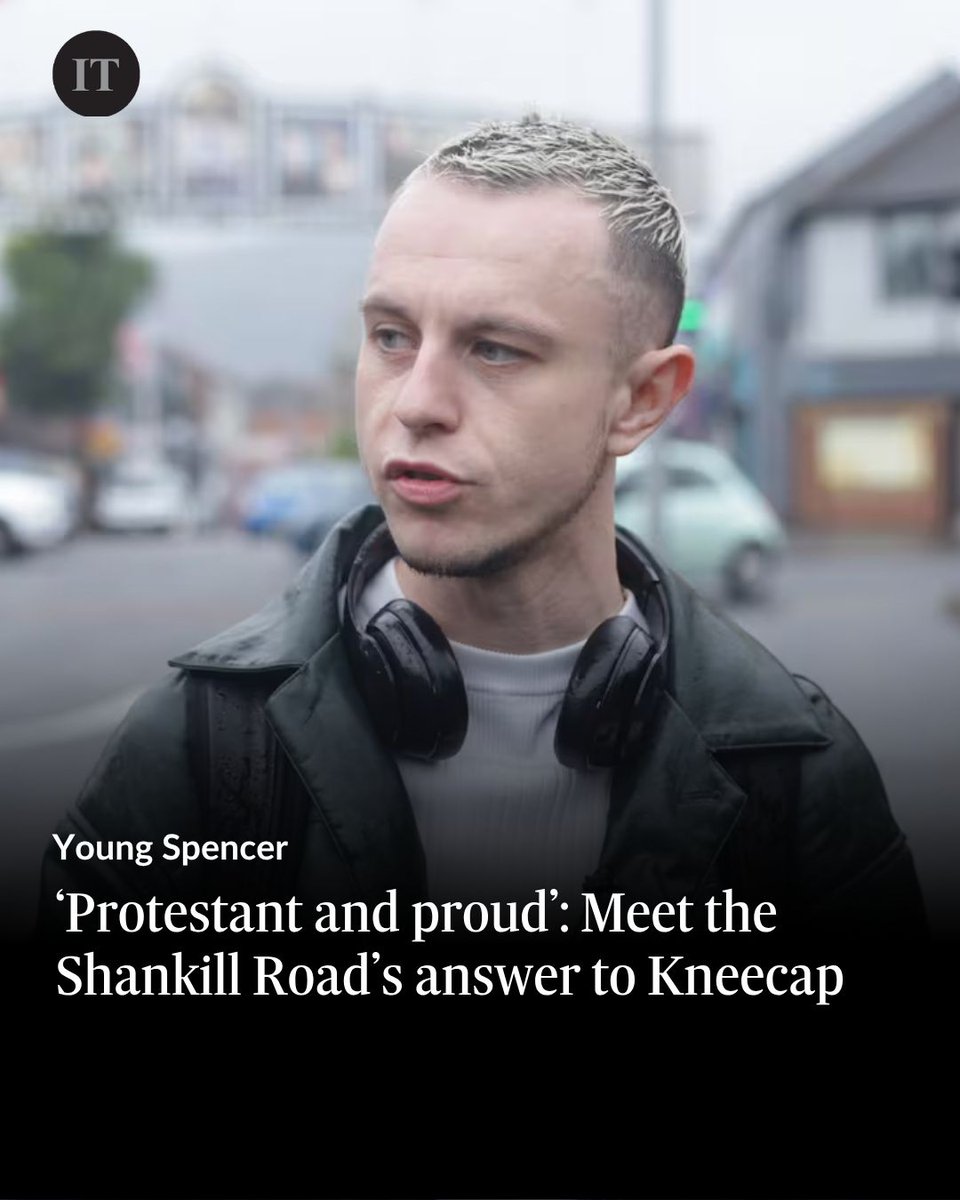 IrishTimes's tweet photo. โAs a proud British born and raised Protestant from the Shankill estate, I thought Iโd died and gone to Fenian heaven for about two hours,โ Spence says, with a smile, about performing with Kneecap. Read: https://t.co/GpH7ix6qN2 https://t.co/AlVFKH6ZDm
