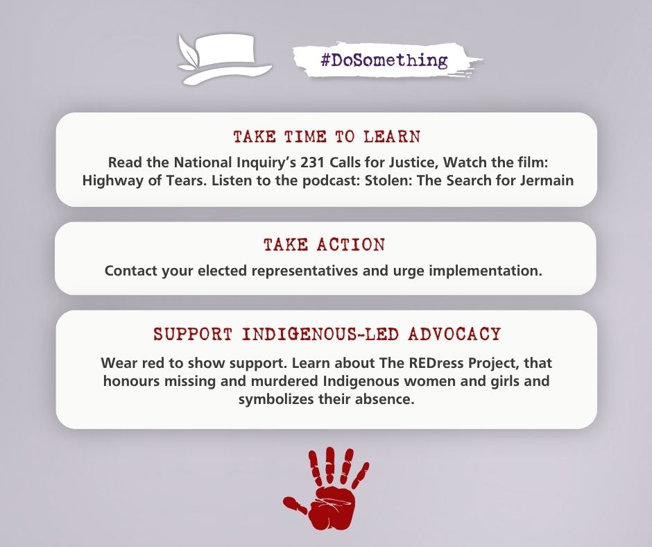 downiewenjack's tweet photo. Today, we honour missing and murdered Indigenous women, girls, and 2SLGBTQIA+ people, and stand with the families and communities seeking answers and justice. 
 
Take time to read the National Inquiry’s 231 Calls for Justice, then put that learning into action. Write to your elected representatives, urge implementation, and ask what steps they are taking.  
 
Our commitment to safety and justice must continue beyond October 4. 
 
#MMIWG2S #NoMoreStolenSisters #ReconciliACTION #REDressProject