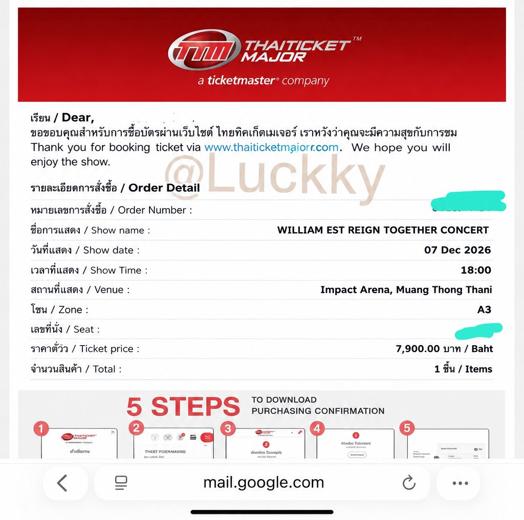 LuckkyLuckTickt's tweet photo. ปล่อยบัตรโซน 7900' เบเนครบ
วันที่07 Dec 

ค่าบัตรบวกค่ากด 8500฿ 
สนใจDMได้เลย

#WilliamEstConcert https://t.co/cvHrNV7X8k