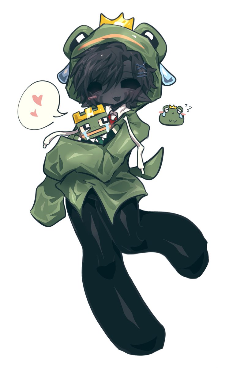 Coriander303's tweet photo. #froggygrox #frox 我之前画的小青蛙衣服grox和女仆装froggy，嗯。挺可爱的对吧？ https://t.co/F3OdYjQUge