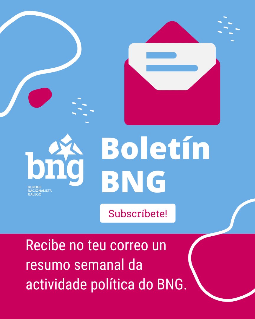 obloque's tweet photo. ✉️ Recibe no teu correo un resumo semanal da actividade política do BNG.

Preme na ligazón e subscríbete: 
🔗 https://t.co/oHCJD1Ar81 https://t.co/p4WRGpw1Jt