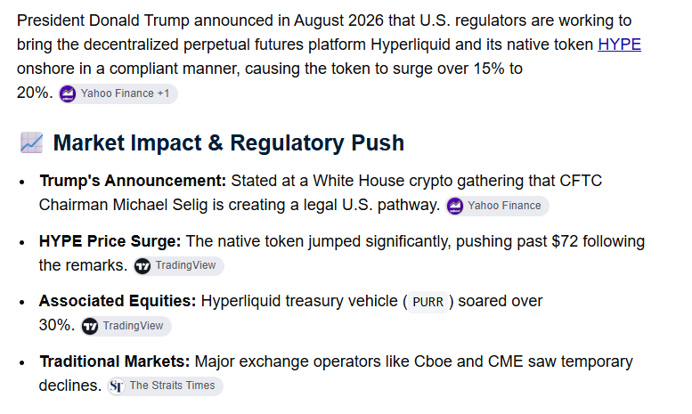 Marketwithemant's tweet photo. 10/11

Then there is another interesting psychological/fundamental factor.

HYPE has already received very strong positive attention, including the Trump-related regulatory/onshoring narrative, which helped push HYPE significantly higher.

But I personally don't want to look at positive news in isolation.

Financial Markets has repeatedly shown that positive news can arrive around euphoric tops, while negative news often appears around bottoms.

We also have the previous HYPE + POPCAT/Hyperliquid manipulation incident as something worth remembering.

The incident involved a trader using multiple wallets and leveraged positions around POPCAT, resulting in a major trading disruption and losses for Hyperliquid's liquidity pool.

So the broader lesson for me is:

Liquidity is the real belief of the market.

If liquidity is there, price can be pushed much further than people expect — in either direction.

And the idea that someone could potentially try something similar on a much larger scale is a risk I would not completely dismiss.