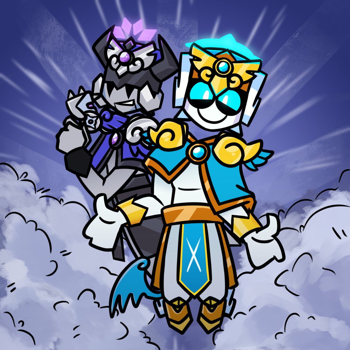 PULGADANY_'s tweet photo. My part of the art trade with @TD_Molinyn and a little present too! happy late birthday 🎂 https://t.co/nDHQ1anu0b