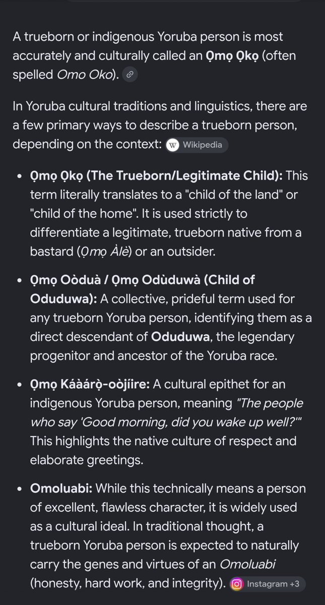 _mrsmalaprop's tweet photo. Put it to rest already, ede doesn't make you omo olu-IWA bi (Omoluabi)

The iwa in Omoluabi stands for character (good), not ede. https://t.co/nqAtgUcH3o