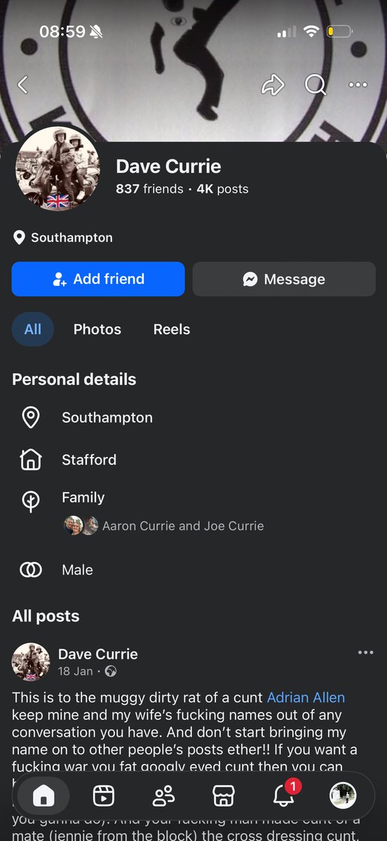 Roll4Yuri's tweet photo. @IvorAnthony You’re not very clever are you? 

Thick fucker posting shit like this on the internet without any consequence. 

Tweet deleted in 5..4…3…2…1….

@HJC_Official @HantsPolice https://t.co/hTEv7Od8mL