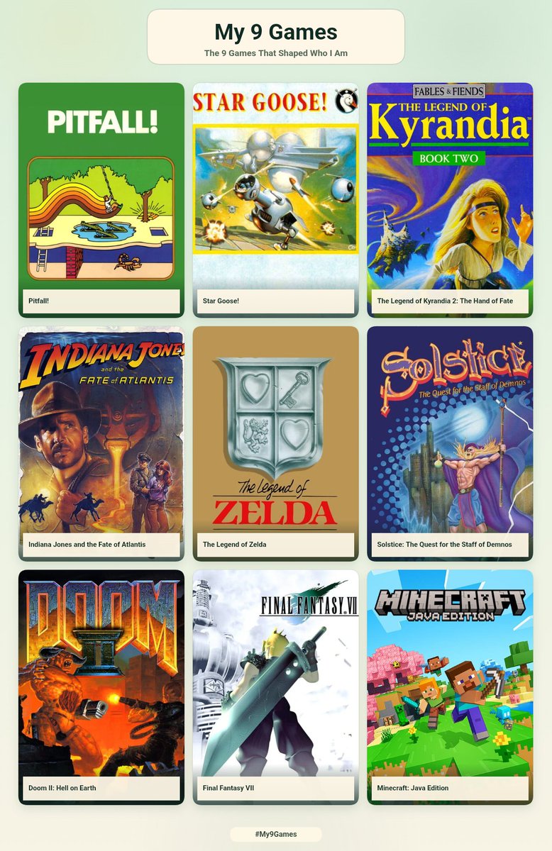 gaming_simone's tweet photo. My 9 games... Games who shaped me.
#9games #my9games
#feelold https://t.co/RGryGcys7d