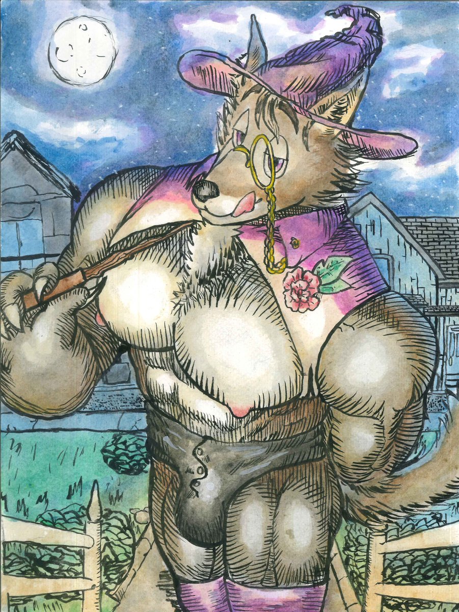 misterartsecret's tweet photo. spooky werewolf witch https://t.co/3hjvQu3auq