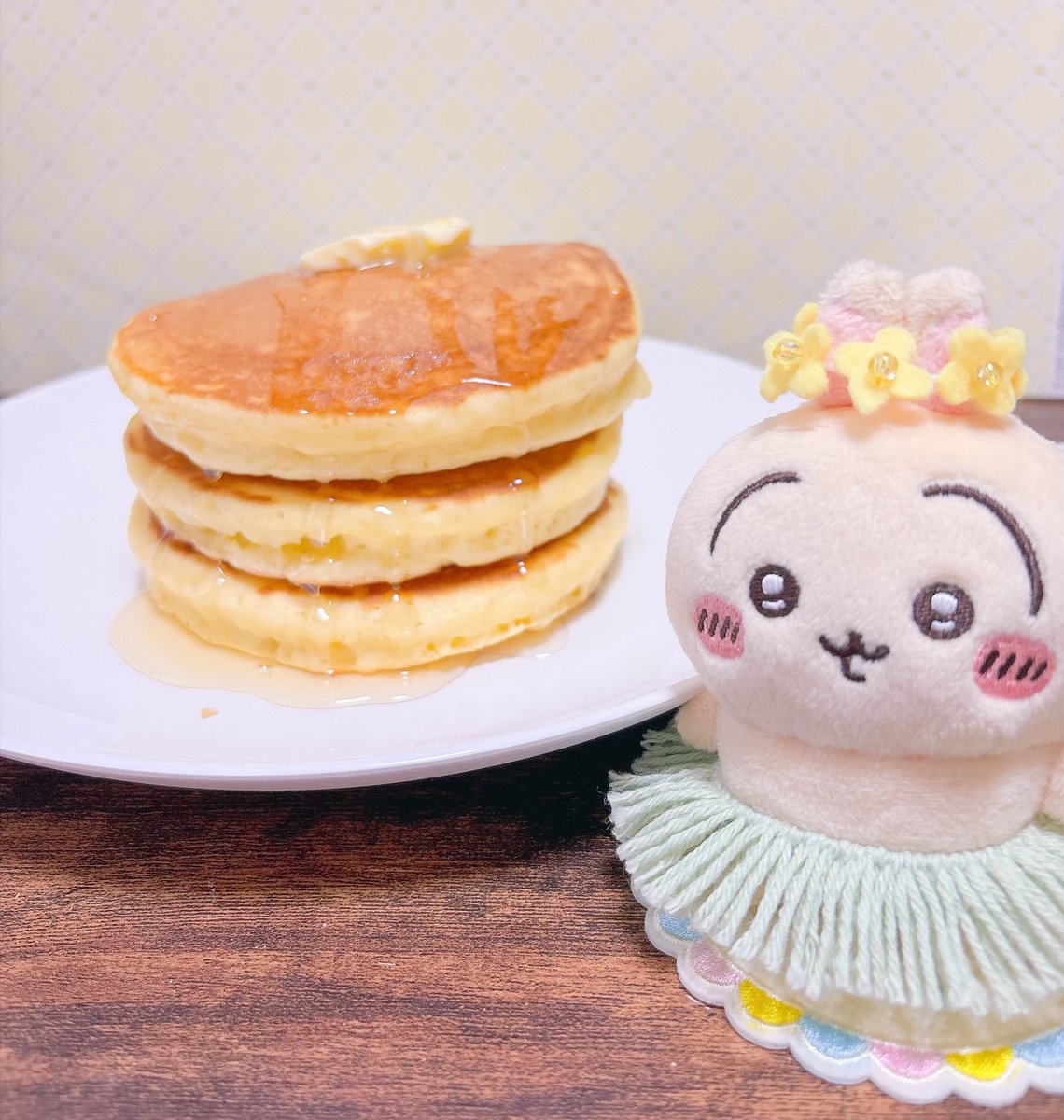 Lierre_0778's tweet photo. 最近のマイブームは休みの日にホットケーキ焼いて食べる事になりつつある😂
ホイップクリームとかフルーツ、バニラアイス乗せても良いかもな〜と思った✨ https://t.co/UOMcFCWVvT