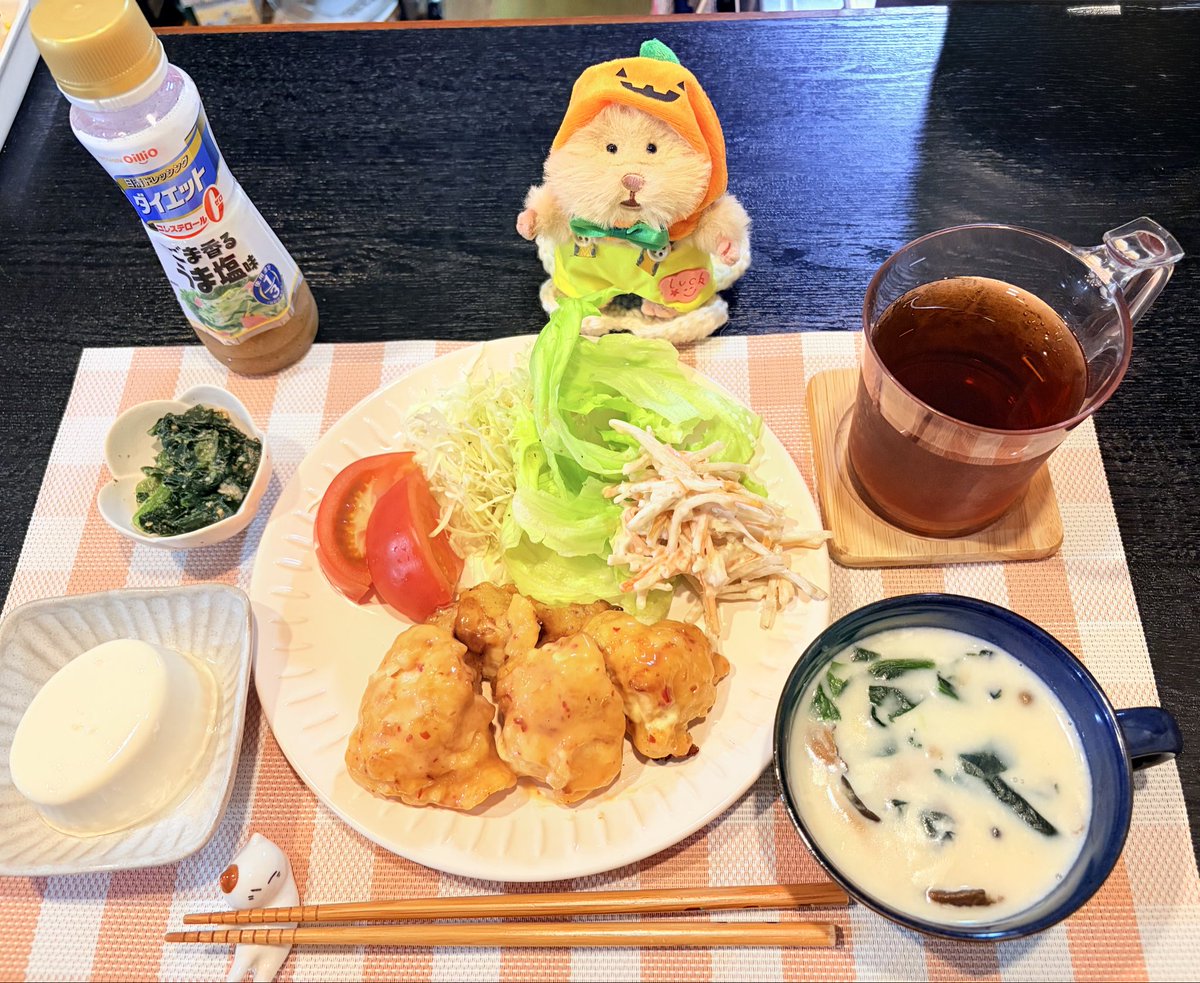 basashidaisukii's tweet photo. 最近の夕飯withたぬ꒰՞˶･▽･˶՞꒱

#おうちごはん
#はむにぎり https://t.co/00s6XS3pmq