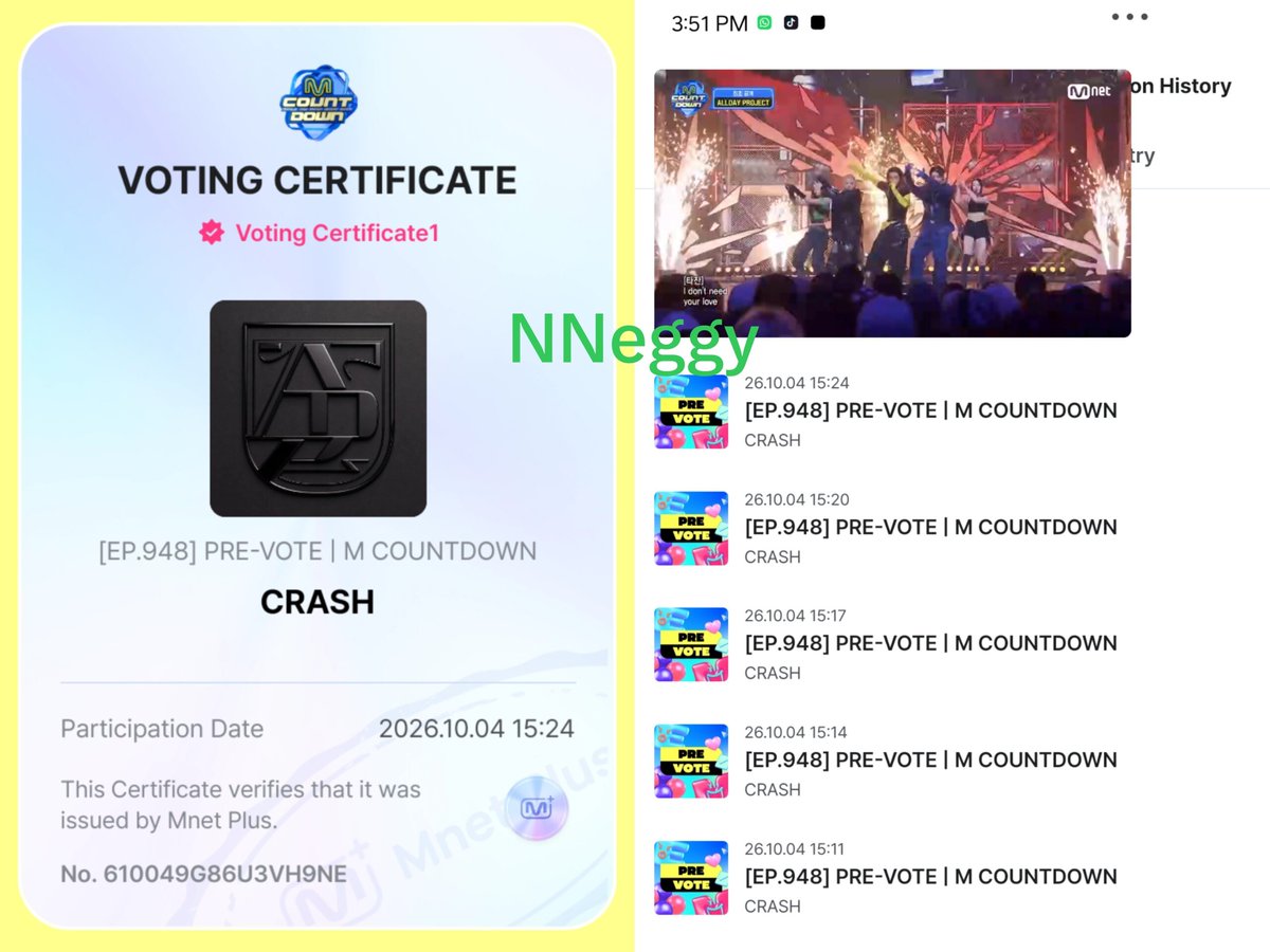 NNeggy_ADPprjct's tweet photo. done with my 2 devices for PRE-VOTE and WEEKLY MCD PICK STAGE.

if you haven't, go vote NOW on MNET PLUS app!! 5votes per day for 1 device!
Don't forget to watch their stage performance as well.
#ALLDAYPROJECT #CRASH https://t.co/Zfhn7Q4AuN