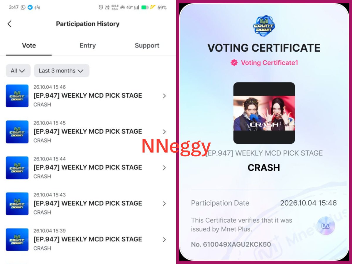 NNeggy_ADPprjct's tweet photo. done with my 2 devices for PRE-VOTE and WEEKLY MCD PICK STAGE.

if you haven't, go vote NOW on MNET PLUS app!! 5votes per day for 1 device!
Don't forget to watch their stage performance as well.
#ALLDAYPROJECT #CRASH https://t.co/Zfhn7Q4AuN