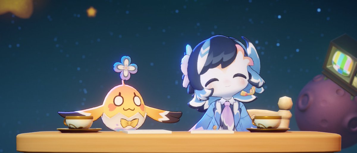 YumeMusoka's tweet photo. STREAM IS UP! 
we are playing our weekly petit planet dose today!
after that we may swap over to mario 64!
#petitplanet #hoyoverse #predebutvtuber https://t.co/ukT04zMLDV
