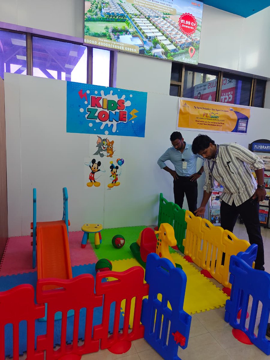aaikdpairport's tweet photo. As part of #YatriSevaAbhiyan2026, #KadapaAirport reviewed passenger facilitation amenities for PRMs, women and children, reaffirming its commitment to an accessible, inclusive and family-friendly airport experience.

#AAI https://t.co/qU69ciooXy