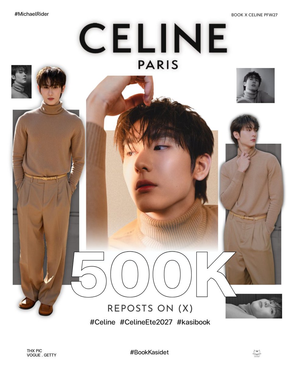 ForceBookPJ's tweet photo. –  #Celine #CelineEte2027 
#kasibook  ♡

500K posts 🏆✅✨
เยี่ยมมาก เยี่ยมมากกกกกกกกก ปังๆเริ่ดๆสุดๆเลยค้าบ มาช่วยสะสมให้ครบ 500K ทุกแท็กกันน้า เลสสะโก๊ววววว~ 😘🤗🥰❤️‍🔥👏🏻👏🏻🫶🏻🤍✊🏻

BOOK X CELINE PFW27  
#BookKasidet  #MichaelRider https://t.co/OOdsFngSvg