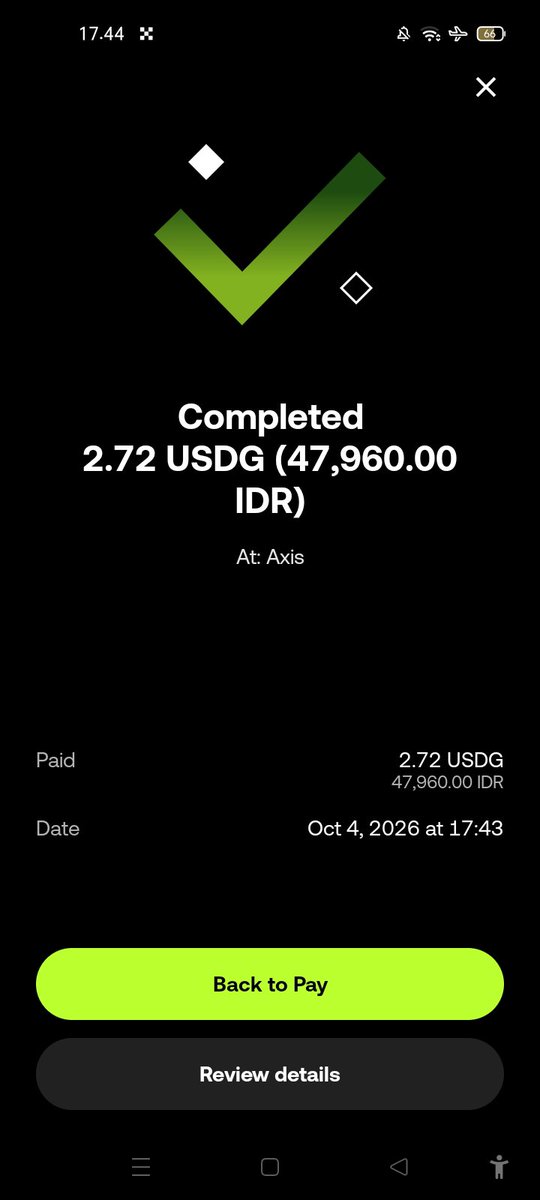 ElisaSumar38408's tweet photo. Beli paket data  pakai Scan to Pay di OKX Pay, bayar langsung pakai USDG. Cuma beberapa detik, langsung completed. Crypto buat kebutuhan sehari-hari beneran kepake! 🔥 

#OKXPay #OKXPaysosmed https://t.co/2Mw94w0Stm