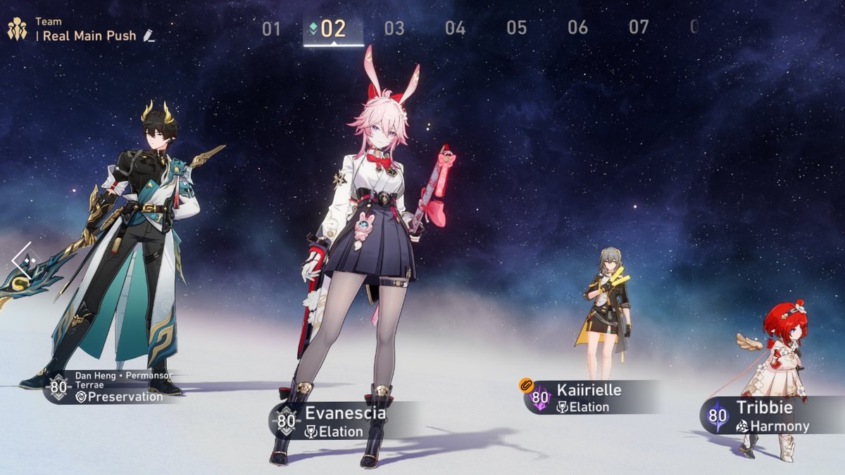 CaeRyuuLeum's tweet photo. I got what I wanted from this path and now to brick the whole thing by not having Elation Teammates. 💀

Might get her LC assuming I play the story and get an early. https://t.co/U0a7JOETeL
