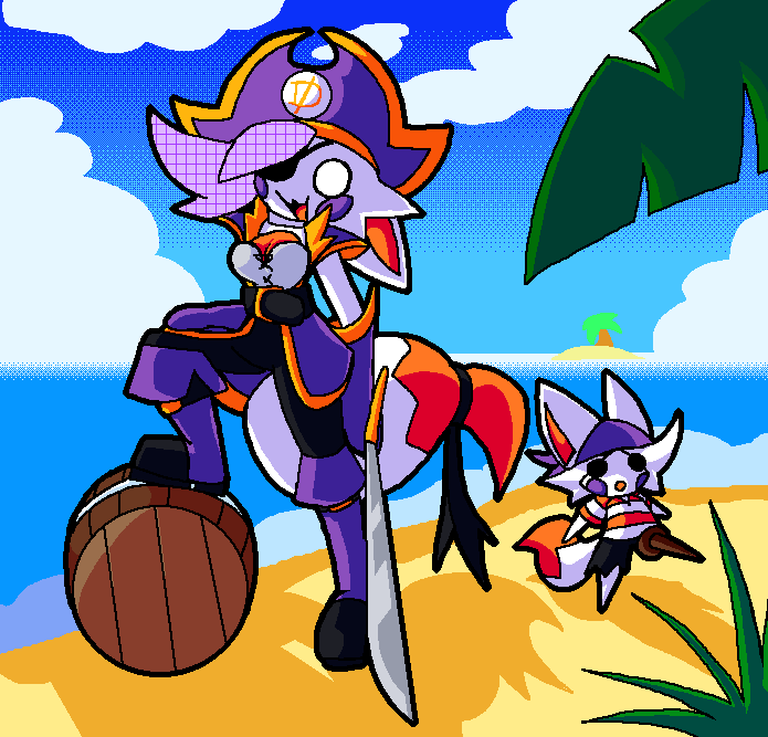 BurntToastBlaze's tweet photo. HalLOLween day 3: Pirate

(I almost forgot to do the grid pattern again)

#HalLOLween #Frickbears3 #Lolbit https://t.co/C8qs1OQikY