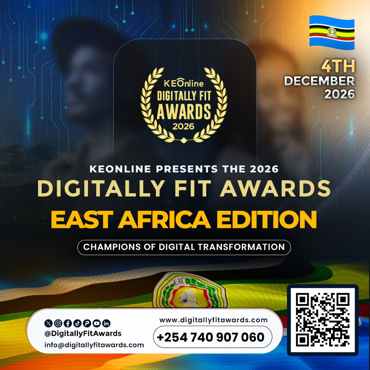 DigitallyFAward's tweet photo. Voting is OPEN. THE EAST AFRICA EDITION.
The 8 East African countries are battling it out for digital excellence.
Awards: 4thโ6th Dec 2026
Kisimani Resort & Spa, Isiolo
#DigitallyFitAwards #EastAfricaEdition
#TimeForHoliness #MeruCulturalWeek https://t.co/9f480admxY